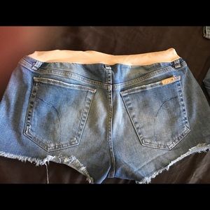 Joes Jeans maternity jean shorts